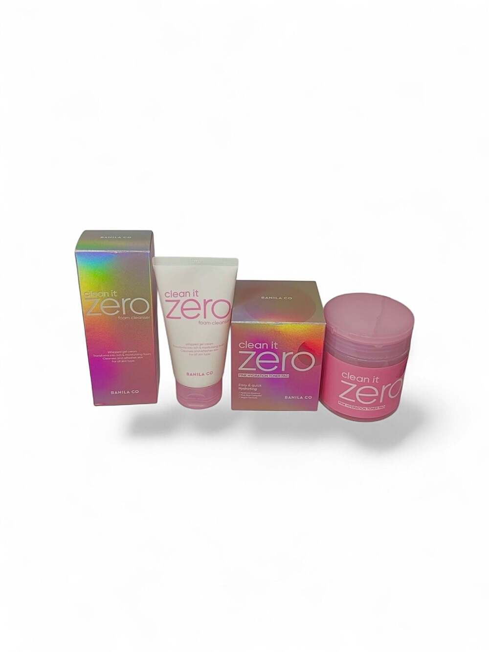 Banila Co Clean It Zero Foam Cleanser & Pink Hydration Toner Pad Set